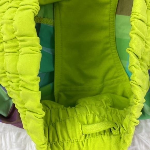 Lululemon Tracker Shorts Foxy Plaid - Lime/Potion Purple - Picture 5 of 6